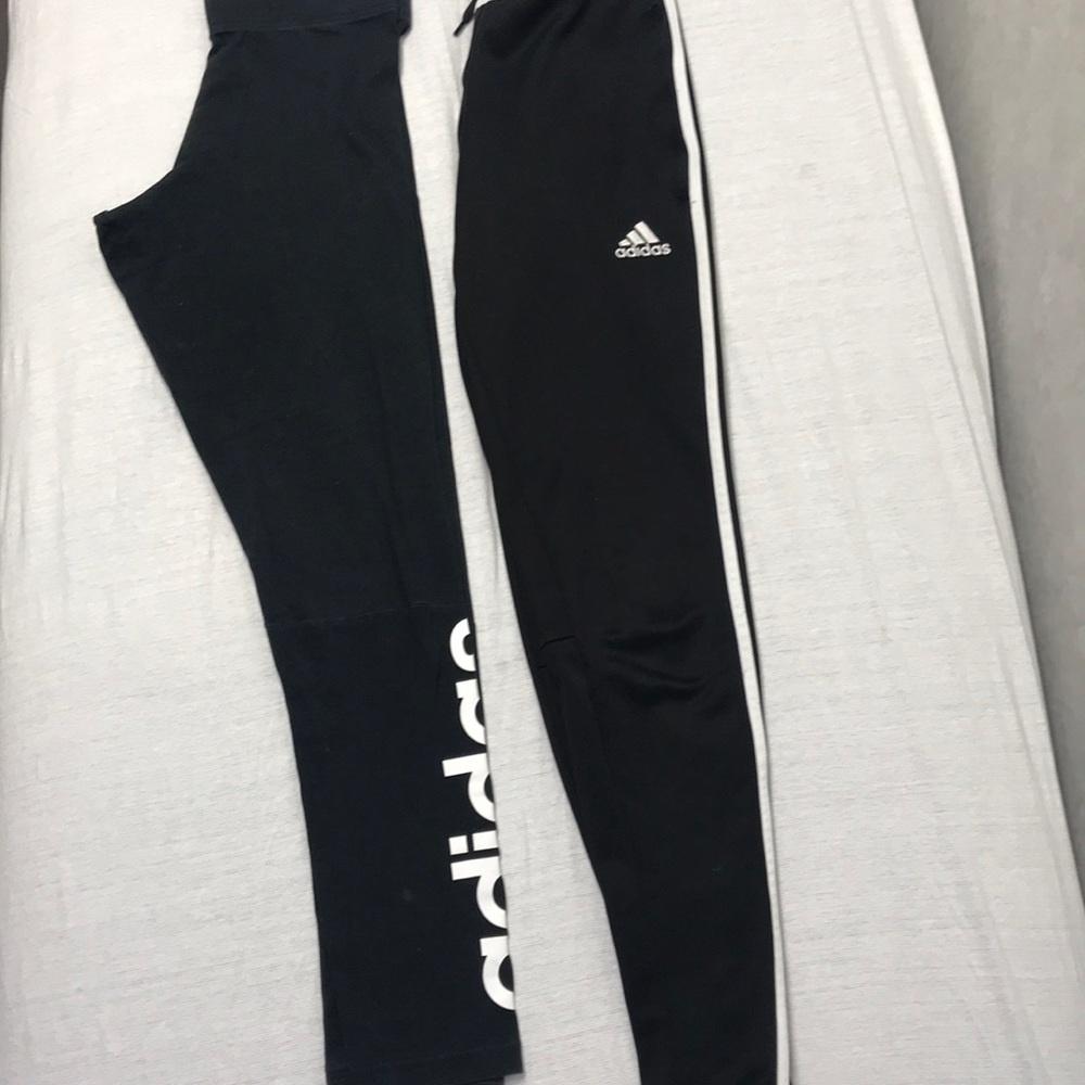 2 pair adidas pants